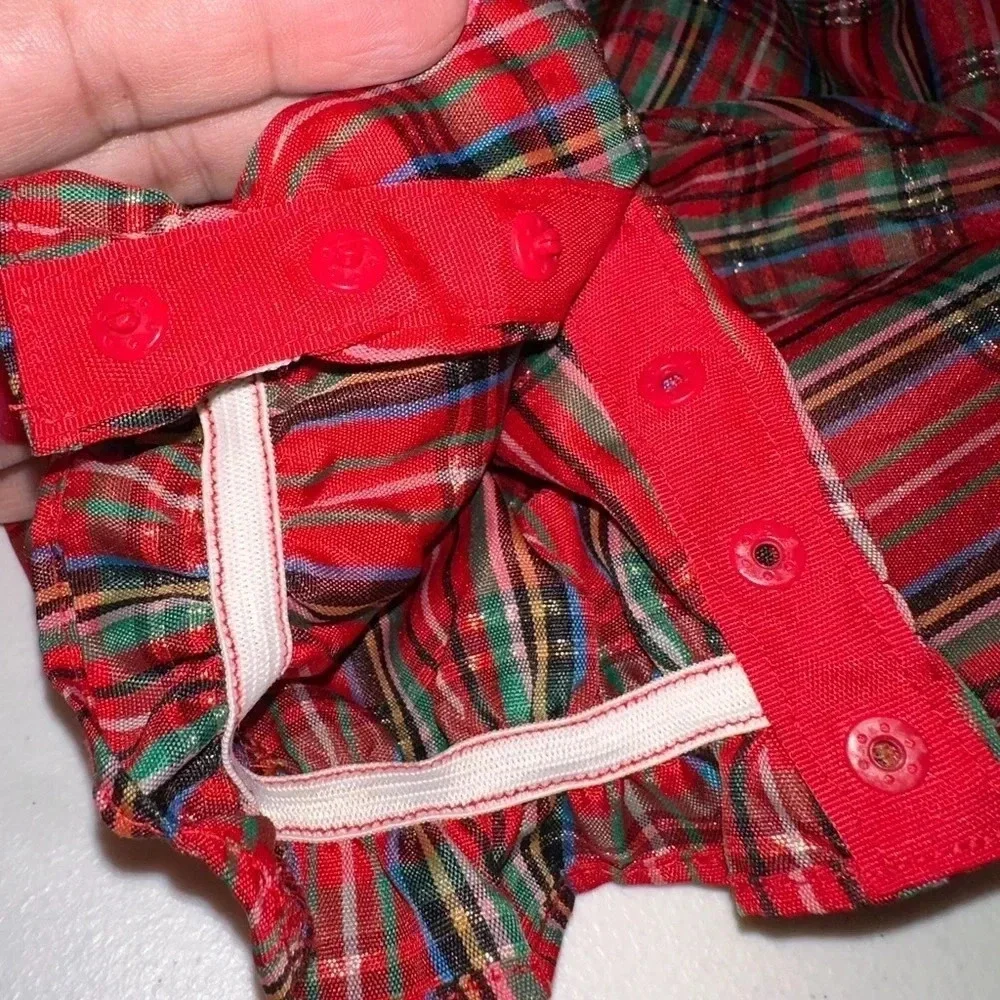 GOODLAD RED PLAID ROMPER SIZE 9M
